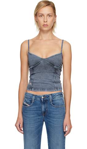 Black De-Vany-S Denim Miniskirt