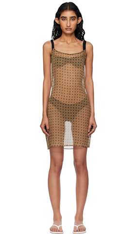 Black Polka Broderie Skort