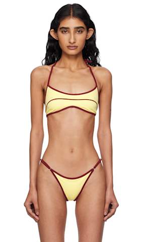 Red Radicchio Bikini Top