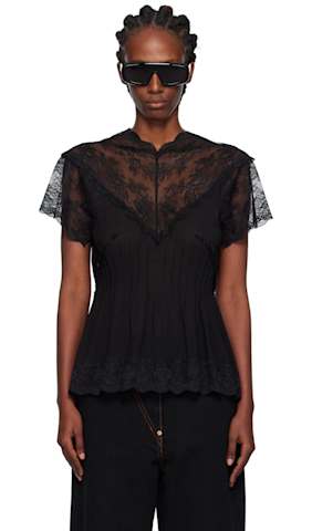 Black Patch Pocket Miniskirt