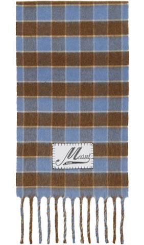 Blue Long Hair Calfskin Fussbett Slip-on Loafers