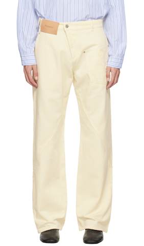 Blue Twisted Workwear Trousers