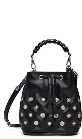 Black Big Leather Tote