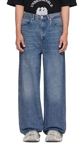 Blue Bootcut Jeans