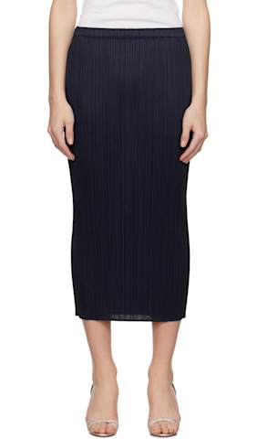 Black Thicker Bottoms 1 Midi Skirt