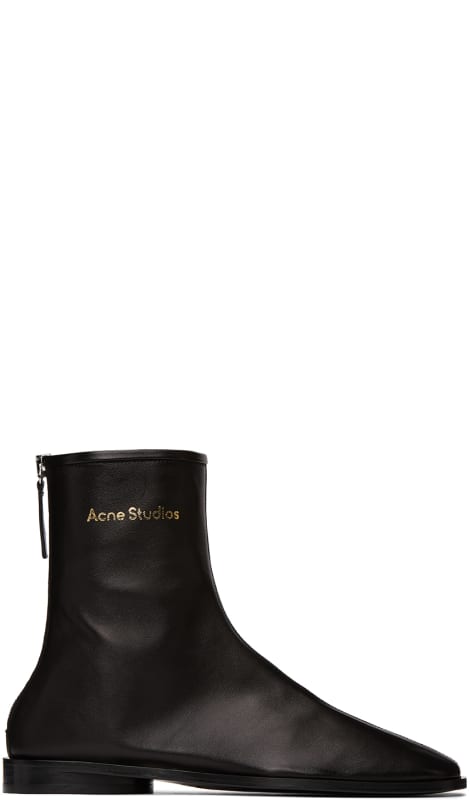 acne branded ankle boots