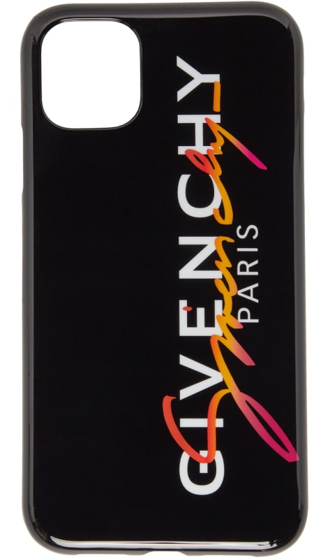 Givenchy Black Multicolor Logo Iphone 11 Case Ssense