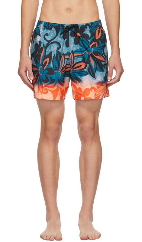 floral swimming trunks