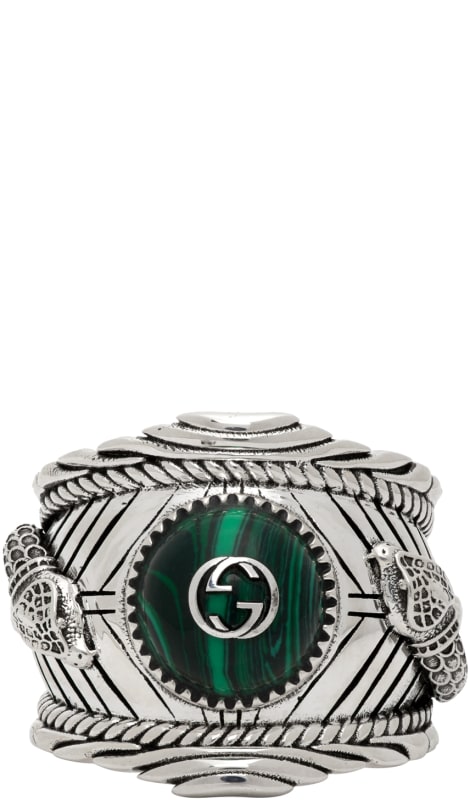 gucci garden ring in silver