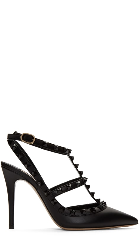 black on black valentino rockstud