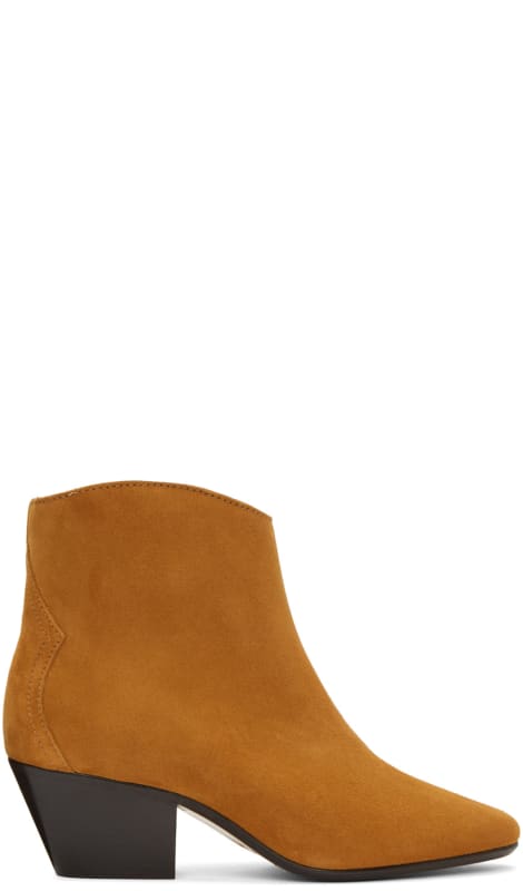 isabel marant dacken boots cognac