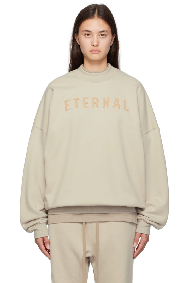 Fear of God Taupe Eternal Sweatshirt,Cement