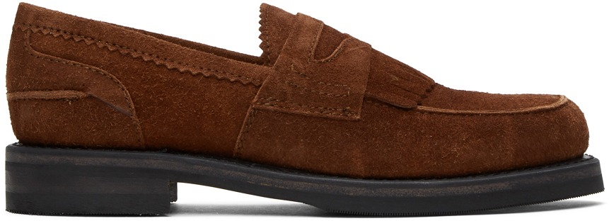 Brown Suede Loafers