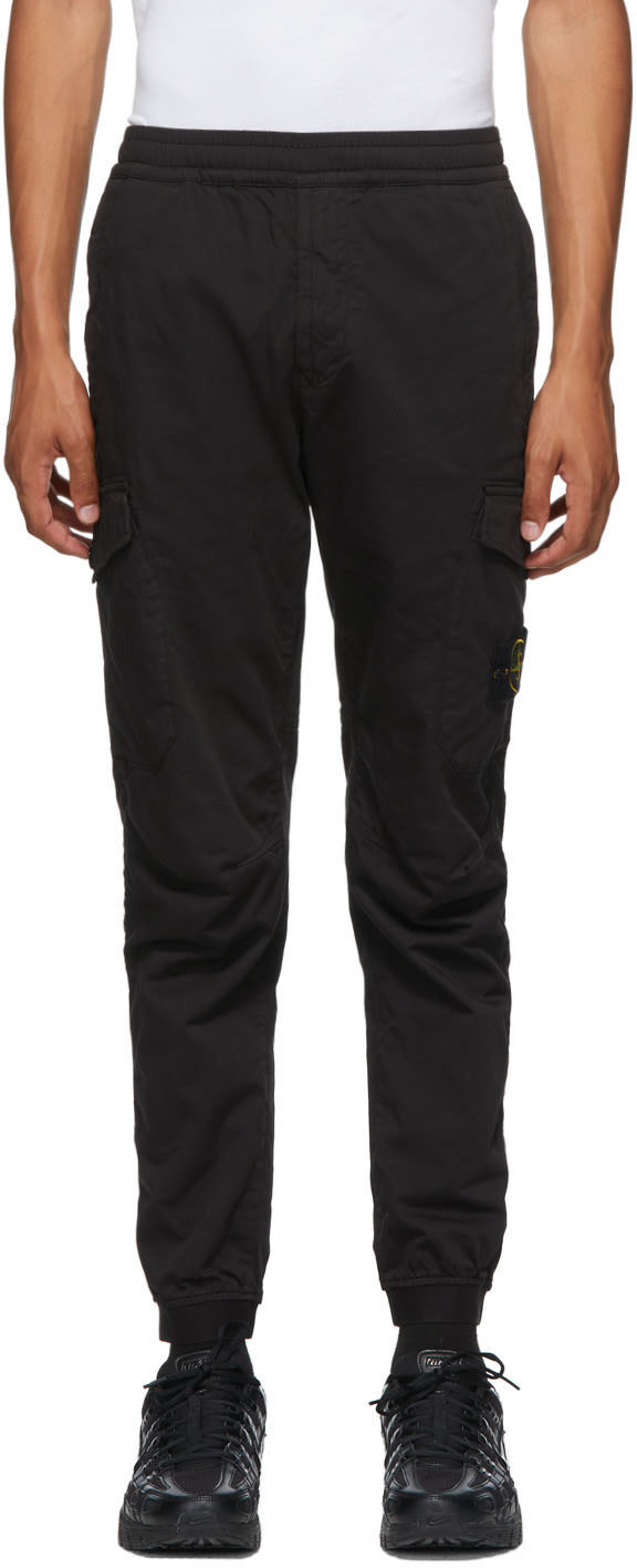 Black Drawstring Cargo Pants