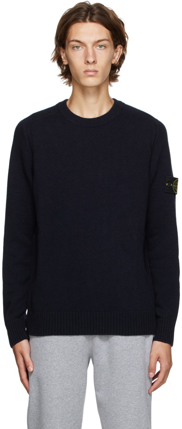 Navy Wool Crewneck