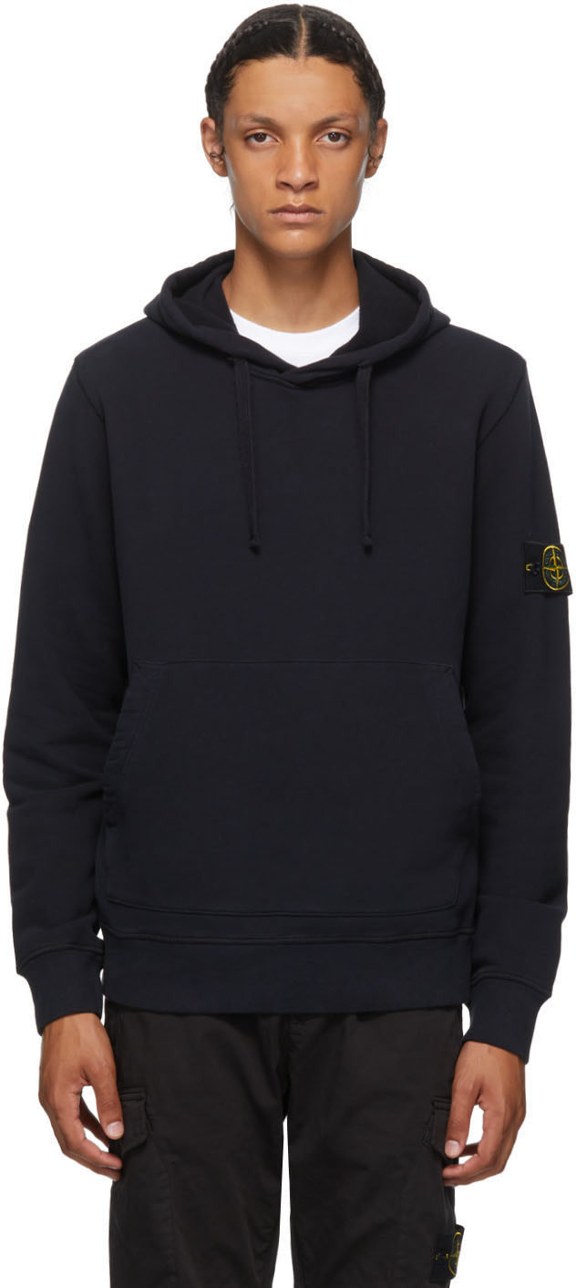 Navy Cotton Hoodie