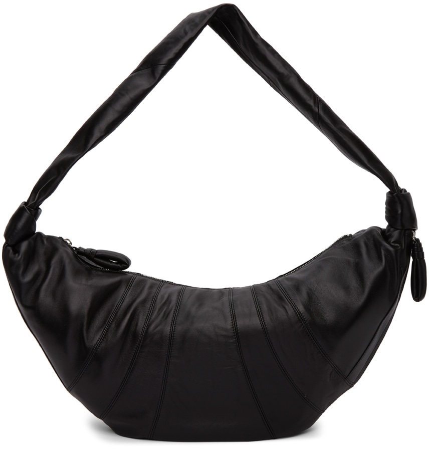 Black Large Croissant Bag