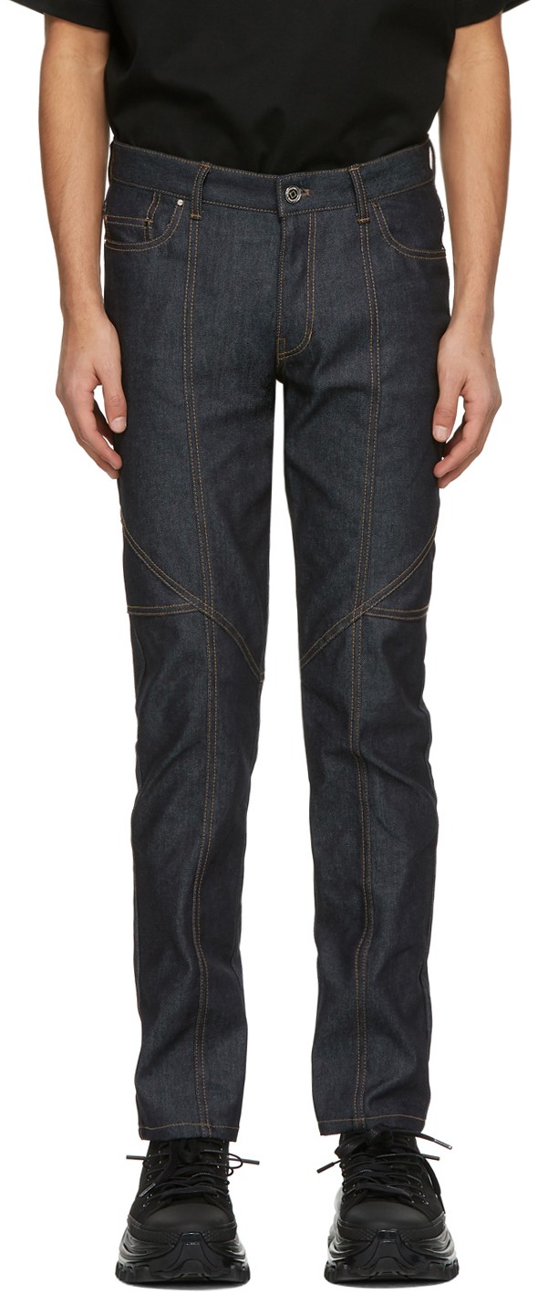 WOOYOUNGMI Navy Slim Jeans