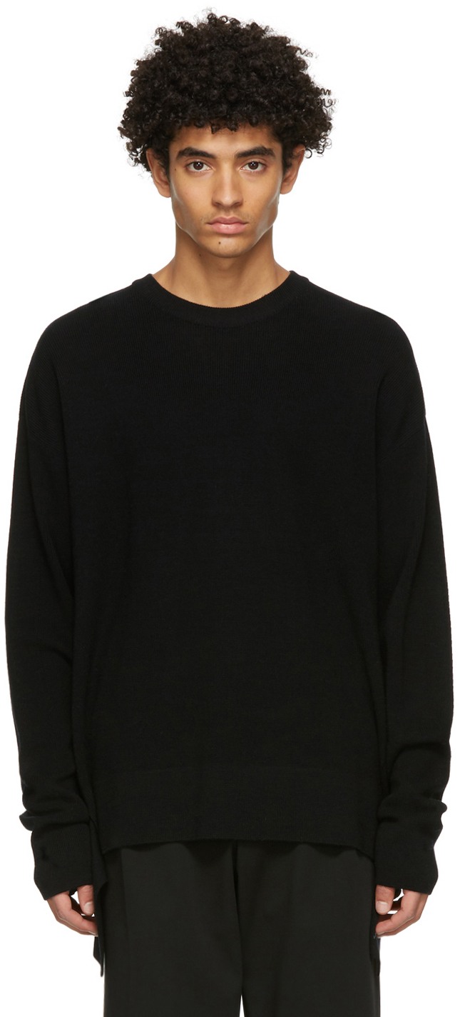 WOOYOUNGMI Black Belt Detail Sweater