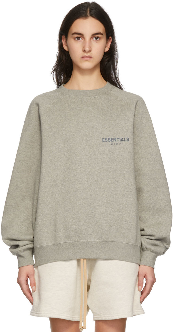 Grey Pullover Sweatshirt