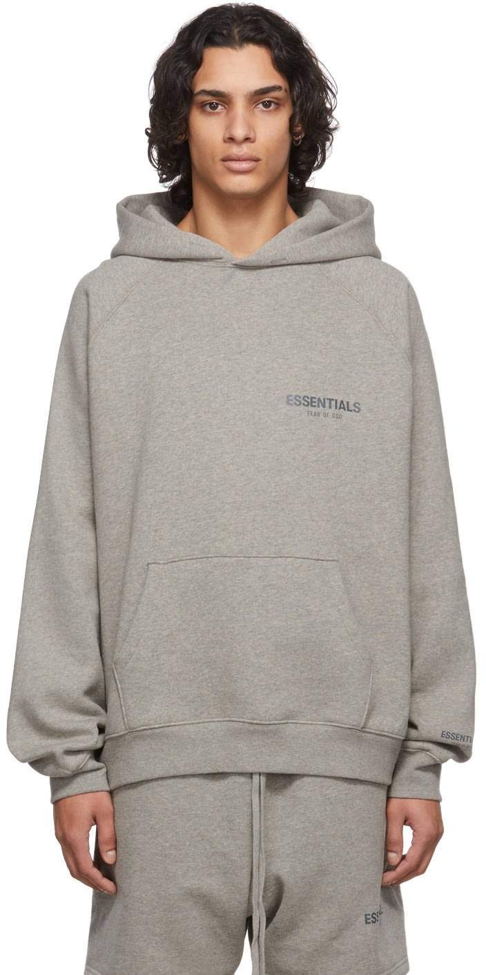 Grey Pullover Hoodie