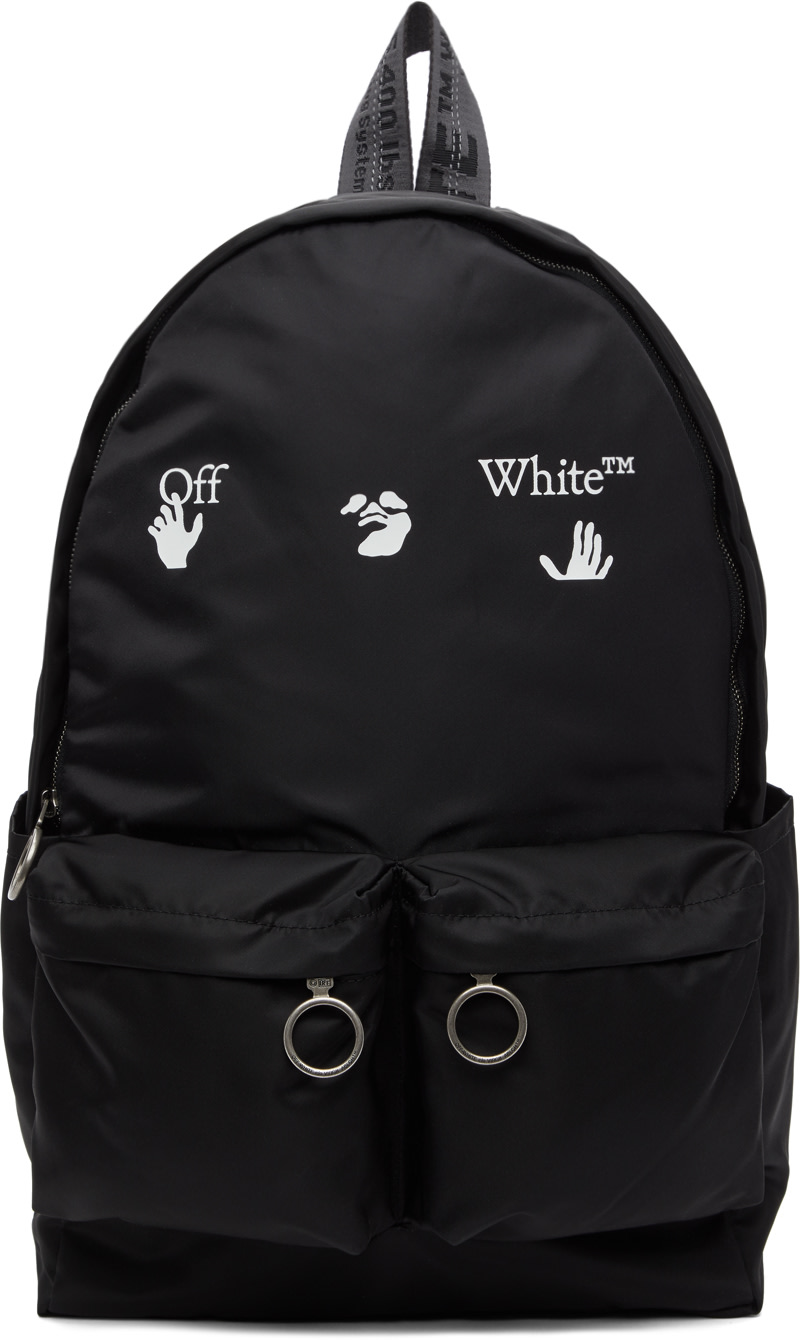 OFF-WHITE Black Logo Backpack