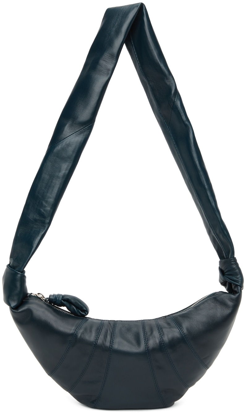 LEMAIRE Navy Small Croissant Bag