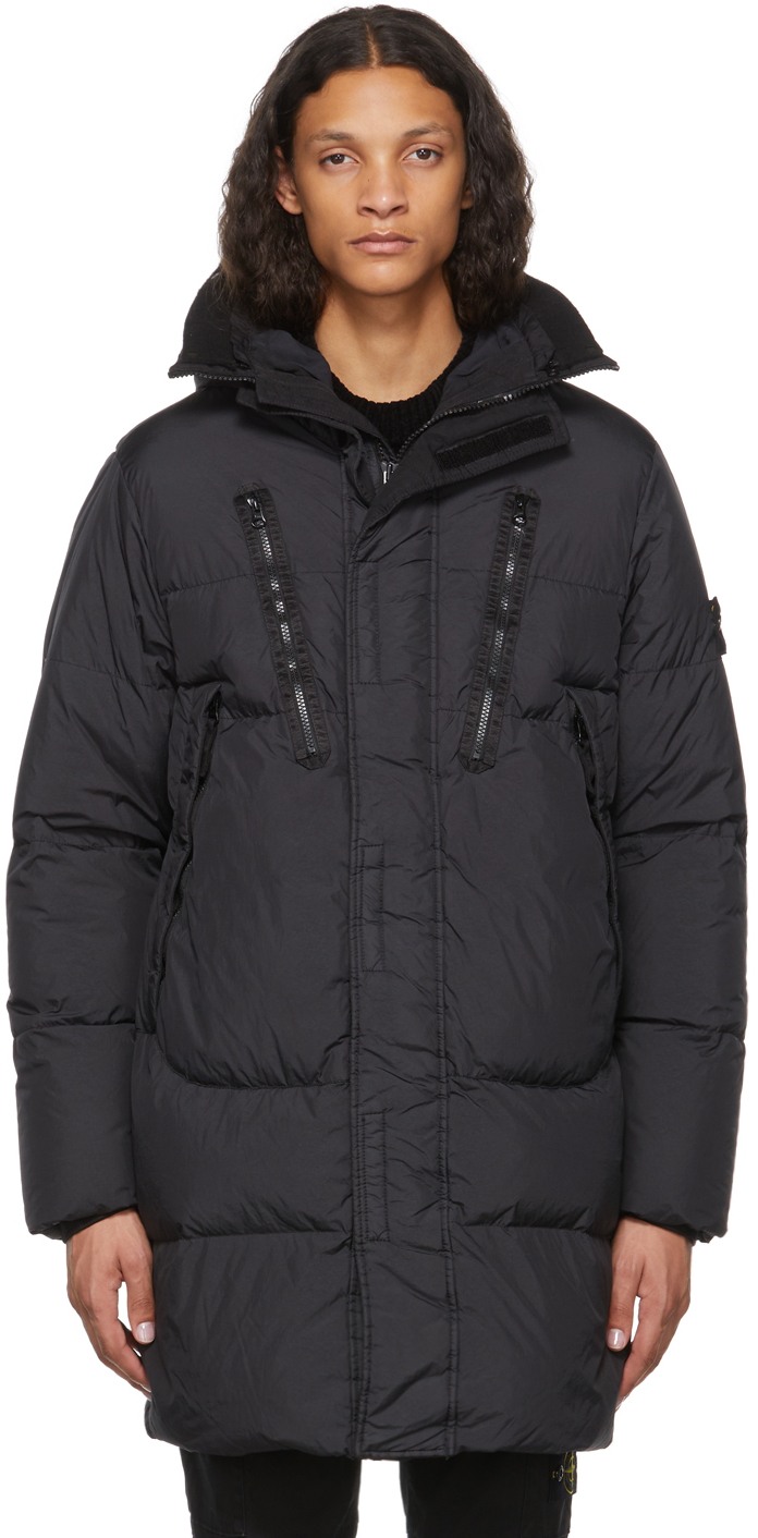 Black Down Long Jacket