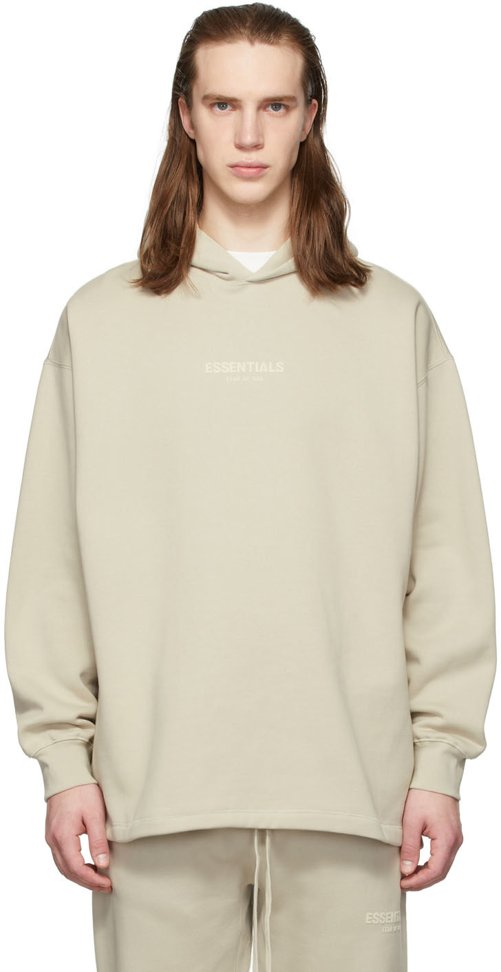 Beige Relaxed Hoodie