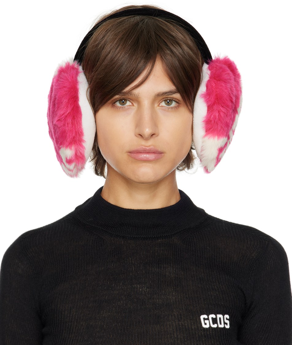 Goldbergh Fluffy logo-print Ear Muffs - Farfetch