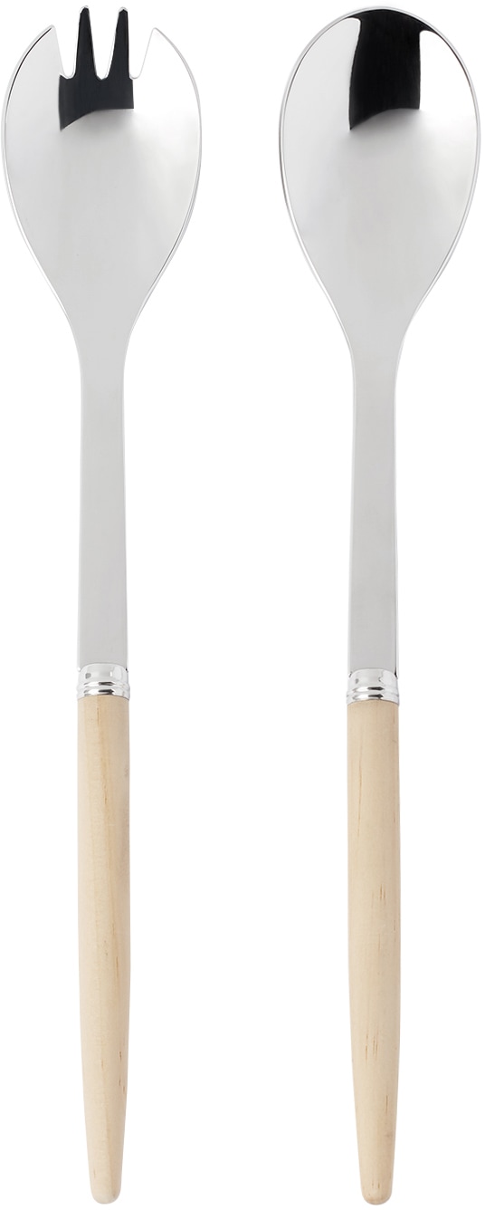 Beige Jonc Salad Cutlery Set