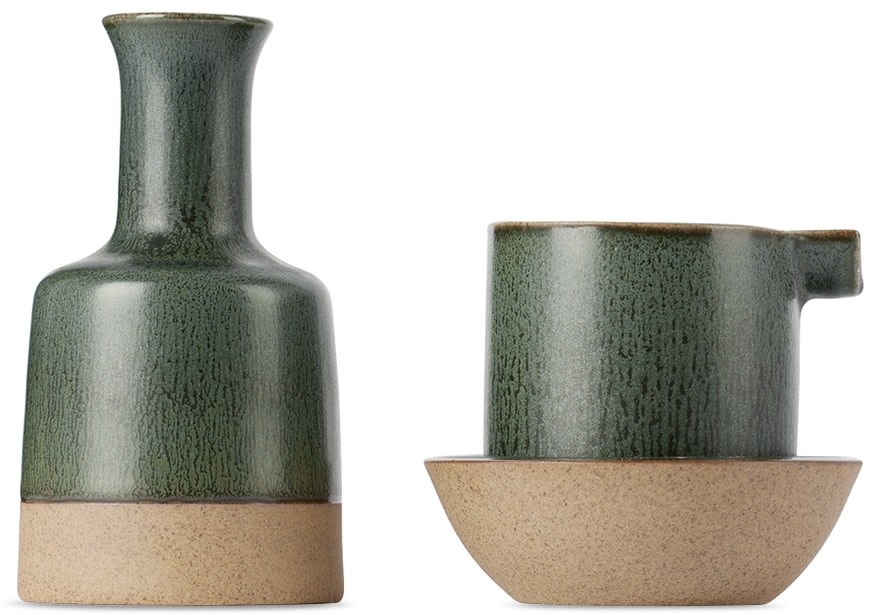 Green Ashtray By Seth Set