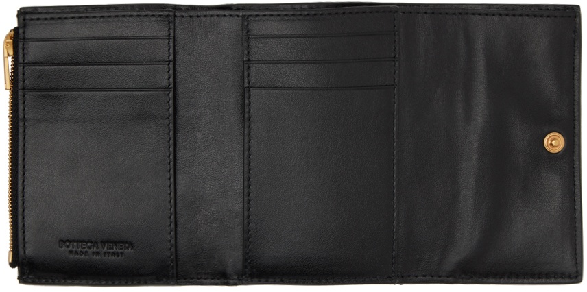 ssense.com | Black Trifold Zip Wallet