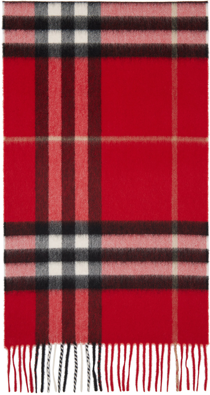 ssense.com | Red Check Scarf
