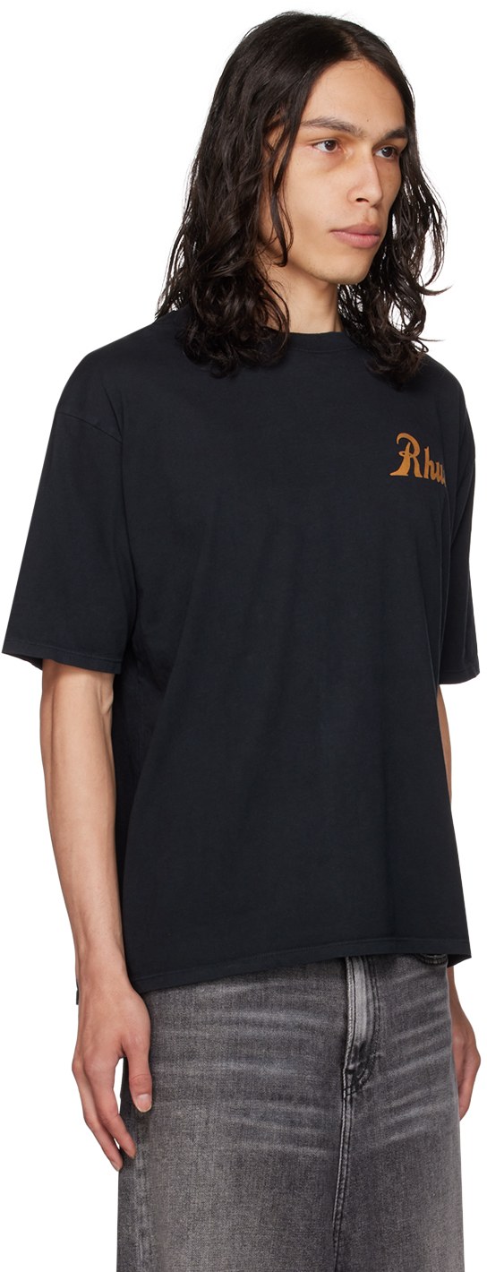 RHUDE Black 'Sales And Service' T-Shirt