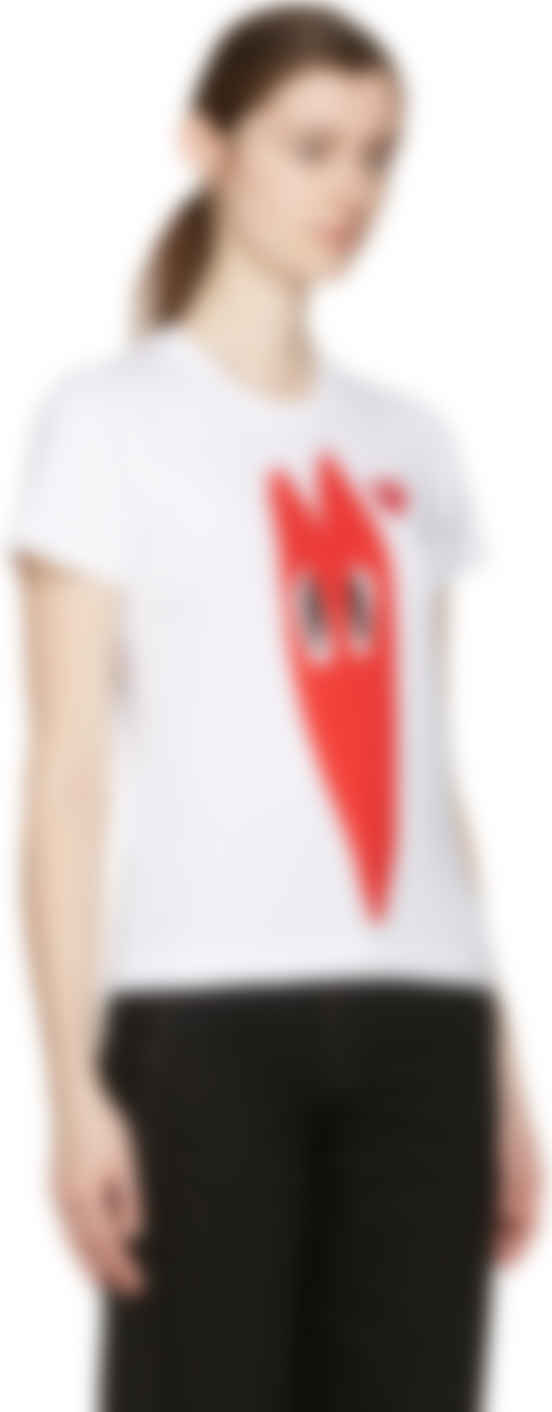 comme des garcons shirt white