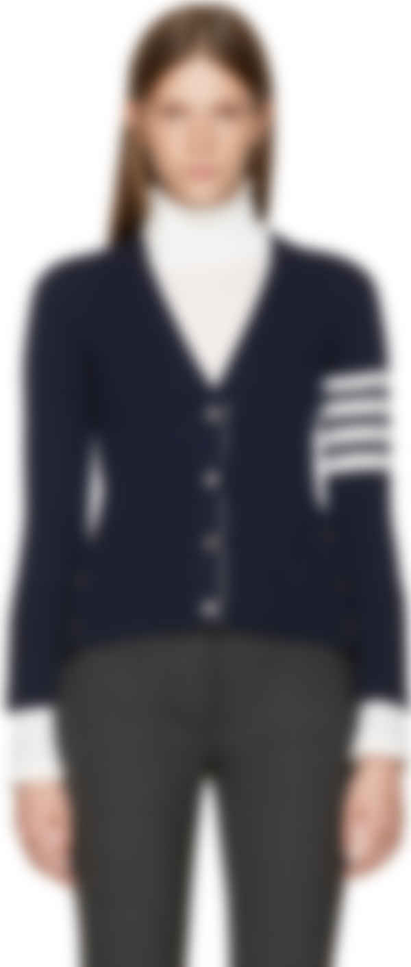 thom browne cardigan navy