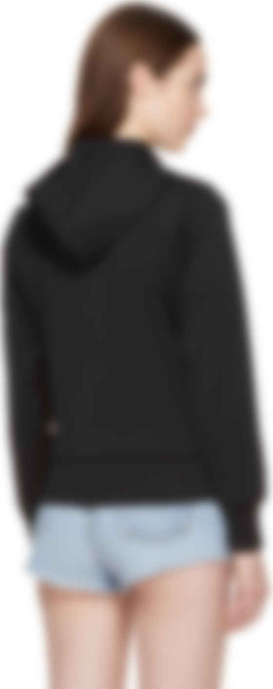 commes des garcons hoodie black