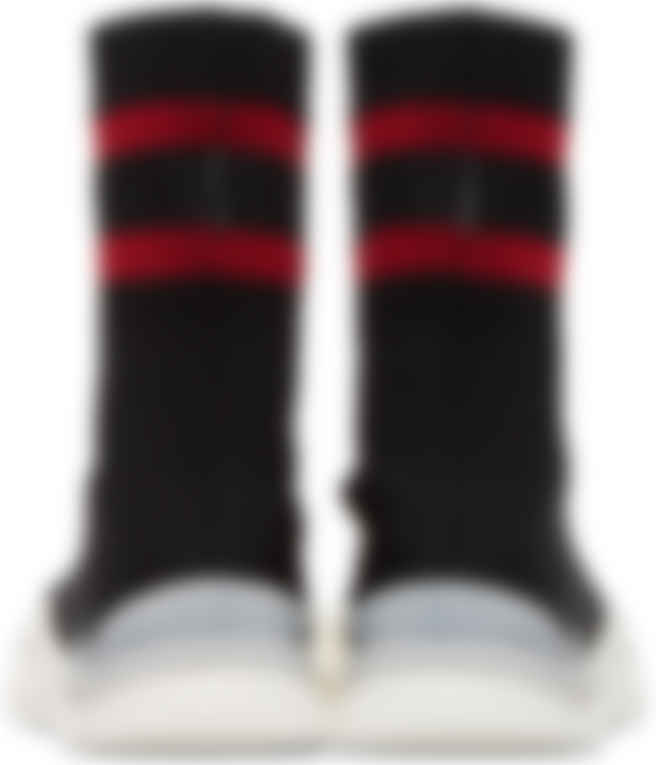 vetements black reebok edition sock pump high top sneakers