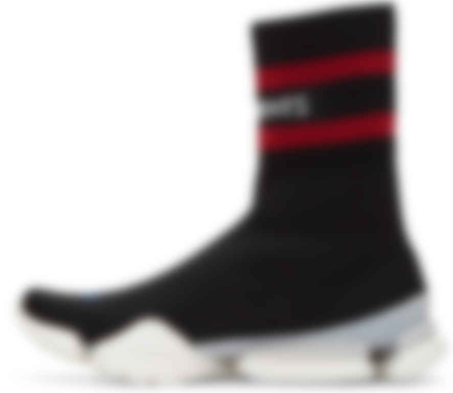 vetements white reebok edition sock pump high top sneakers