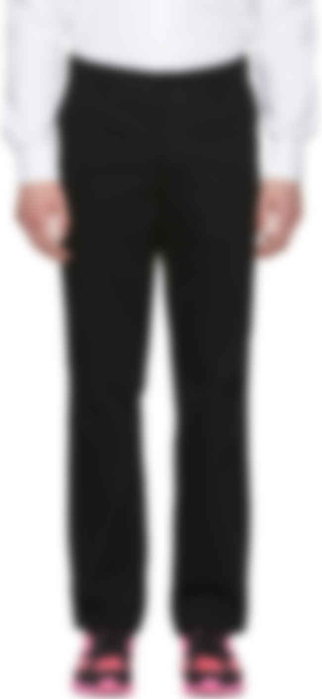 relaxed black trousers