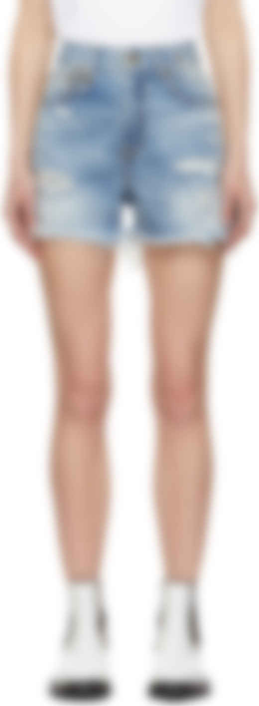 r13 shredded slouch shorts
