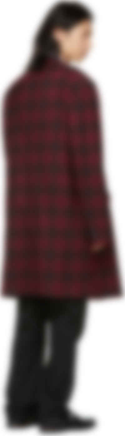 red balenciaga coat