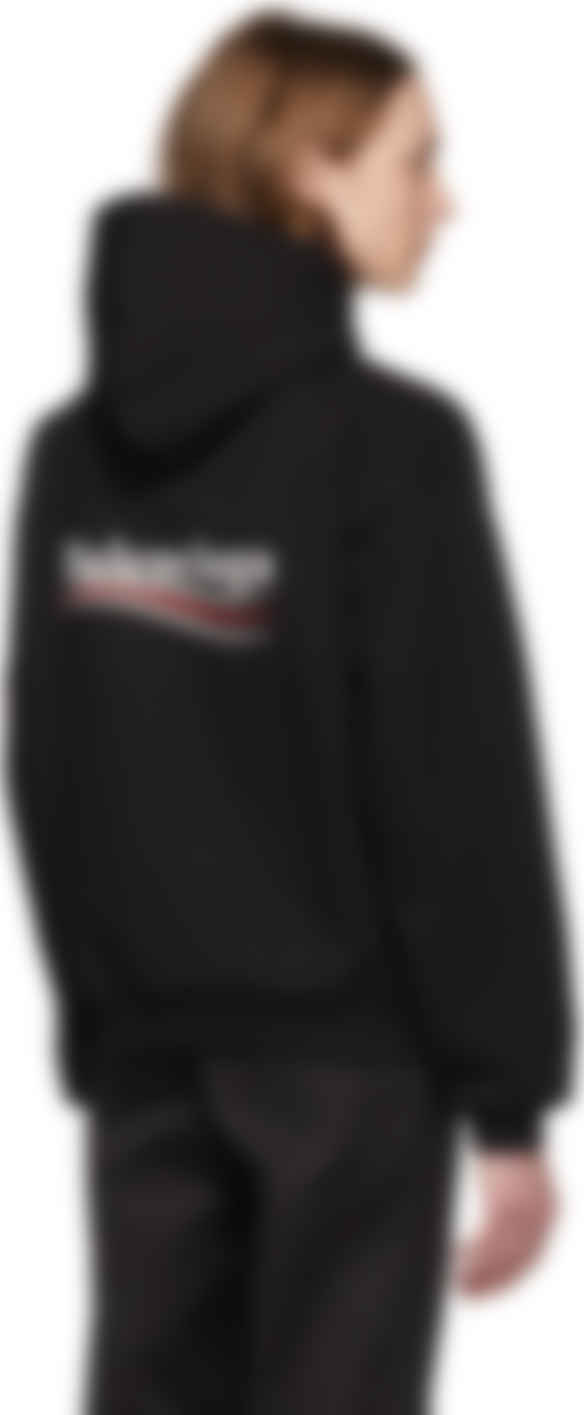 balenciaga black campaign hoodie