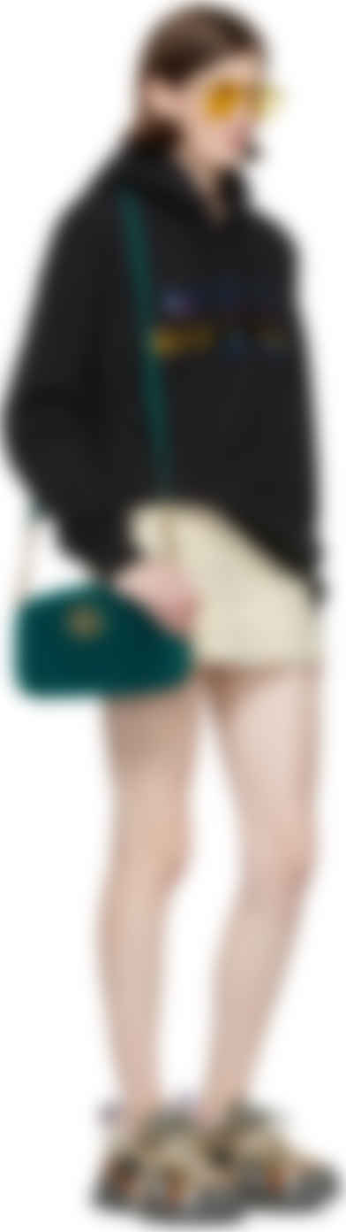 gucci velvet bag green