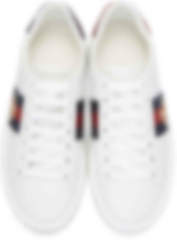 gucci crystal sneakers white