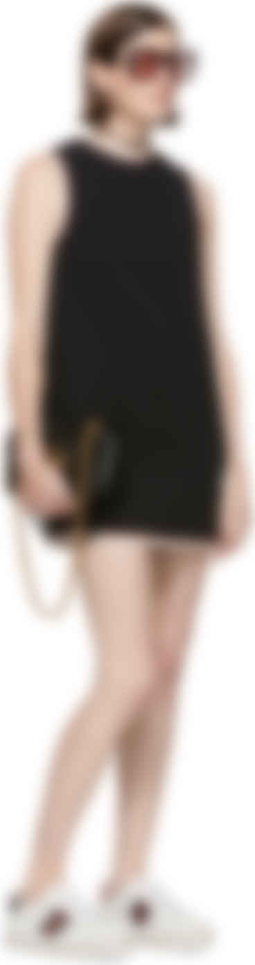 gucci white crystal new ace sneakers