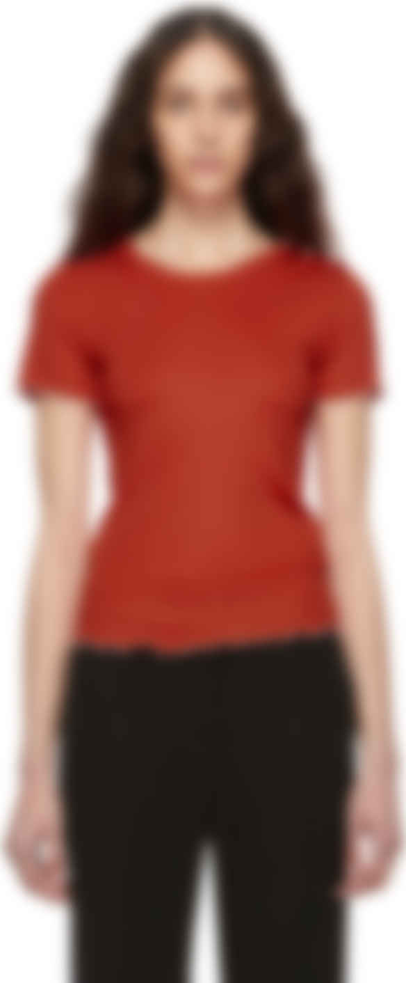 rag and bone red t shirt