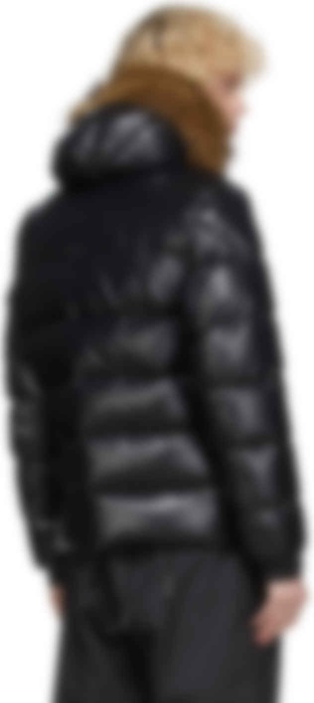 moncler marque fur trim jacket