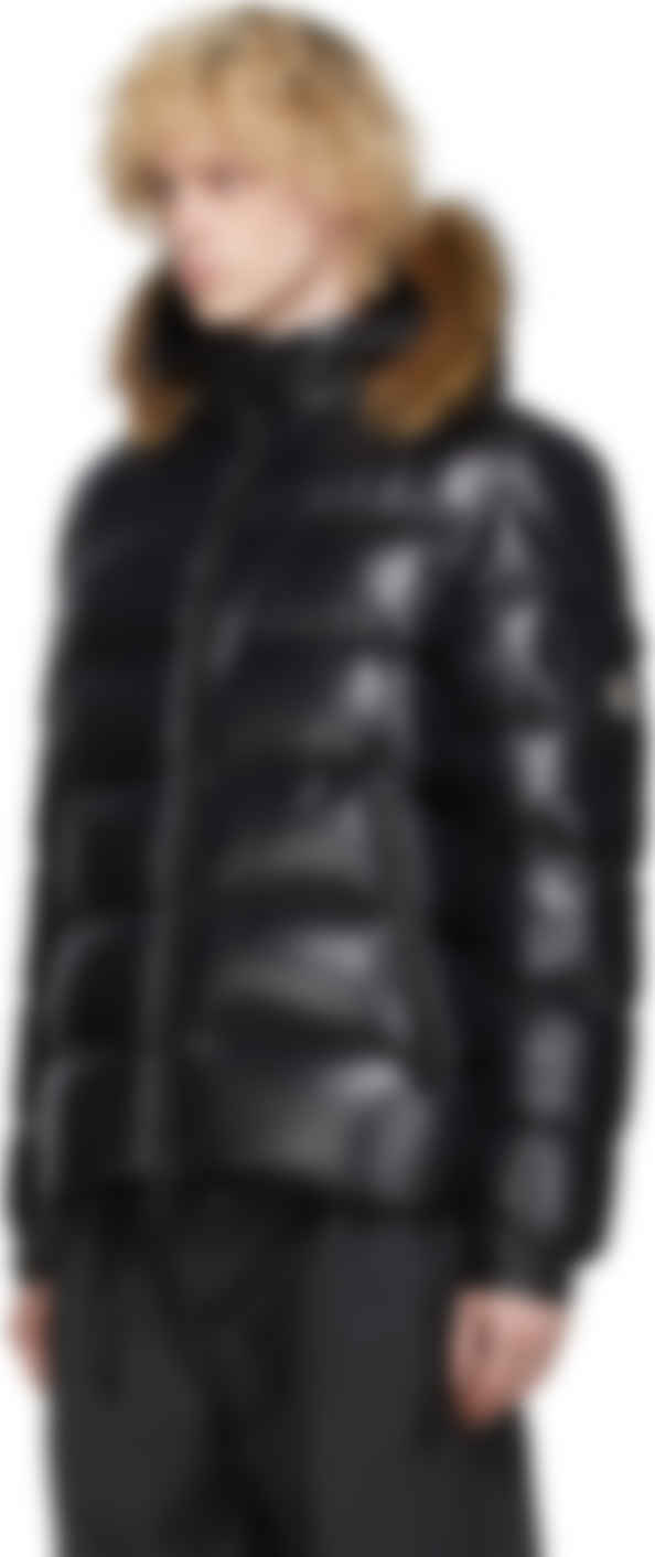 moncler marque jacket black